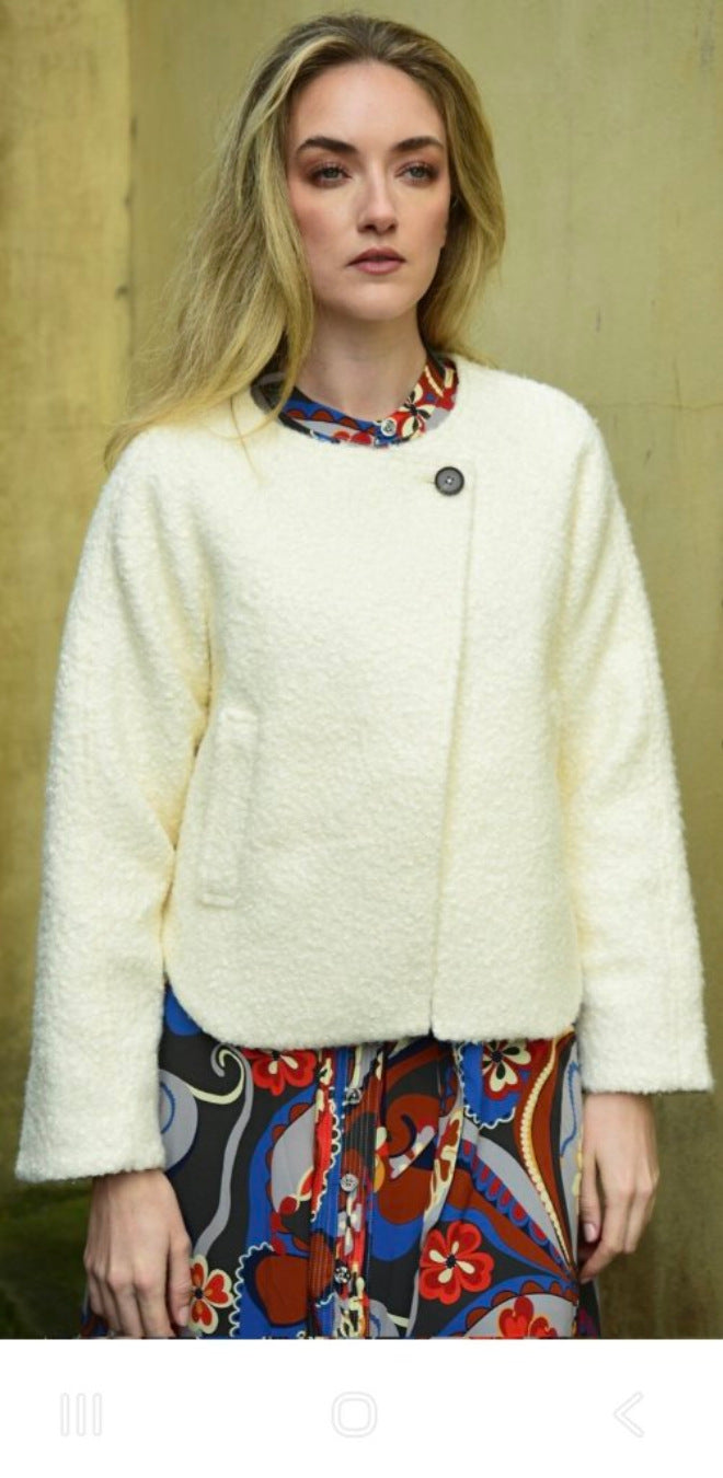 Front view of Coop Let's Go To The Crop Jacket Size S, preloved designer clothing at Copper & Cotton