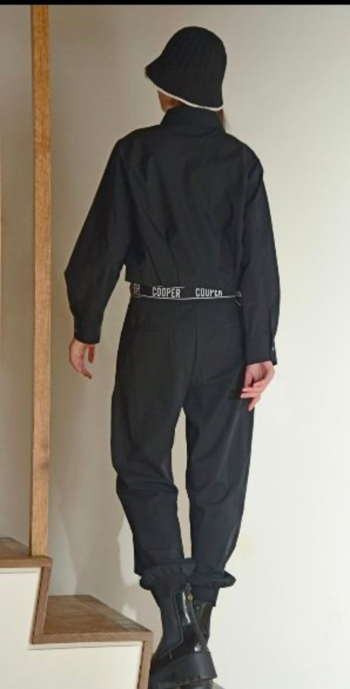 Back view of Cooper Black 'Return Of the Track Pant' Pant Size 10, preloved designer clothing at Copper & Cotton