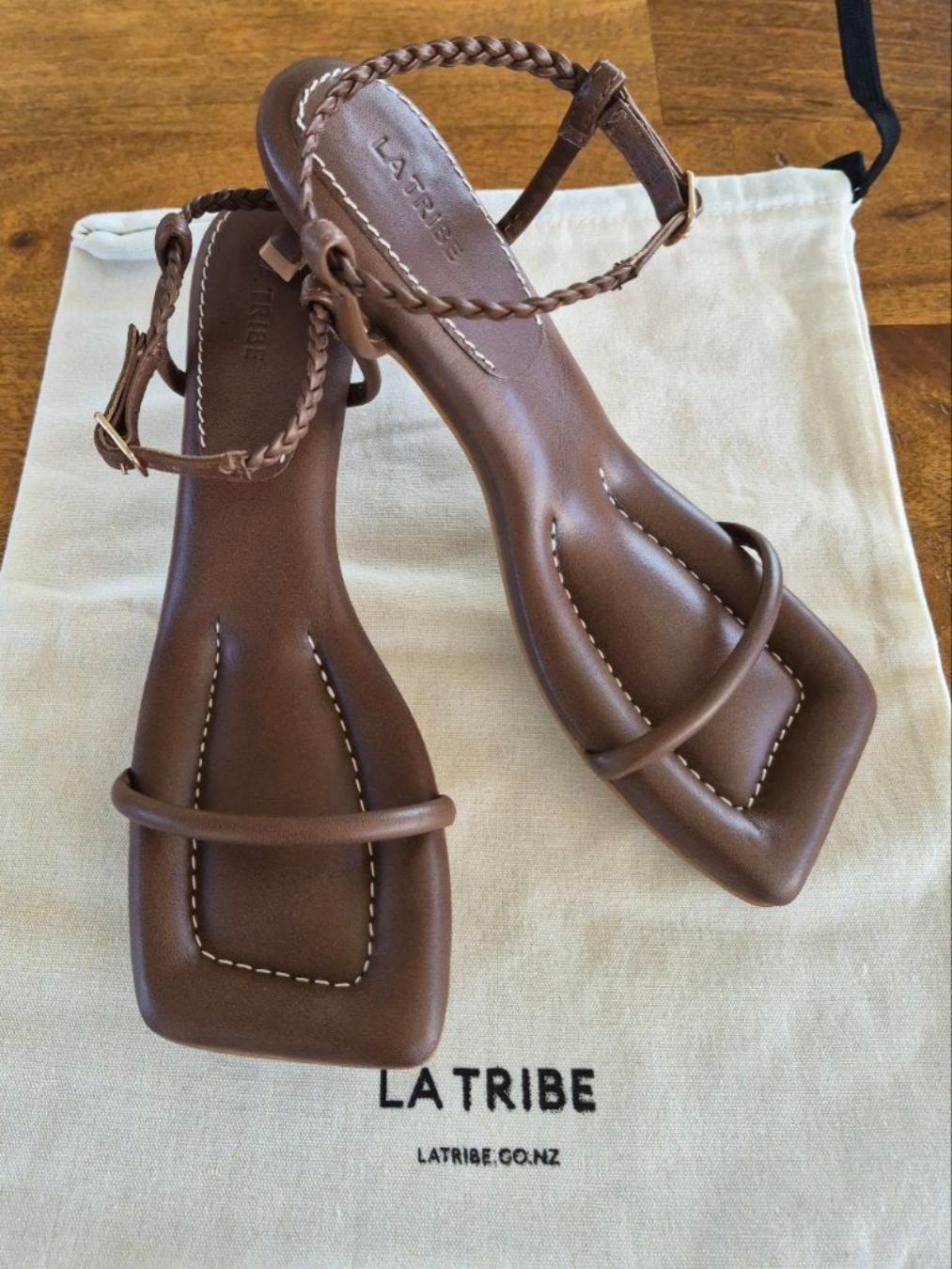 La Tribe New Brown Kitten Heels | Size 39