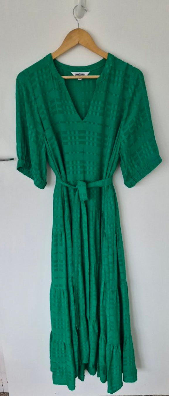 Front view of Loobies Story Maxi Dress Size 14, preloved designer clothing at Copper & Cotton