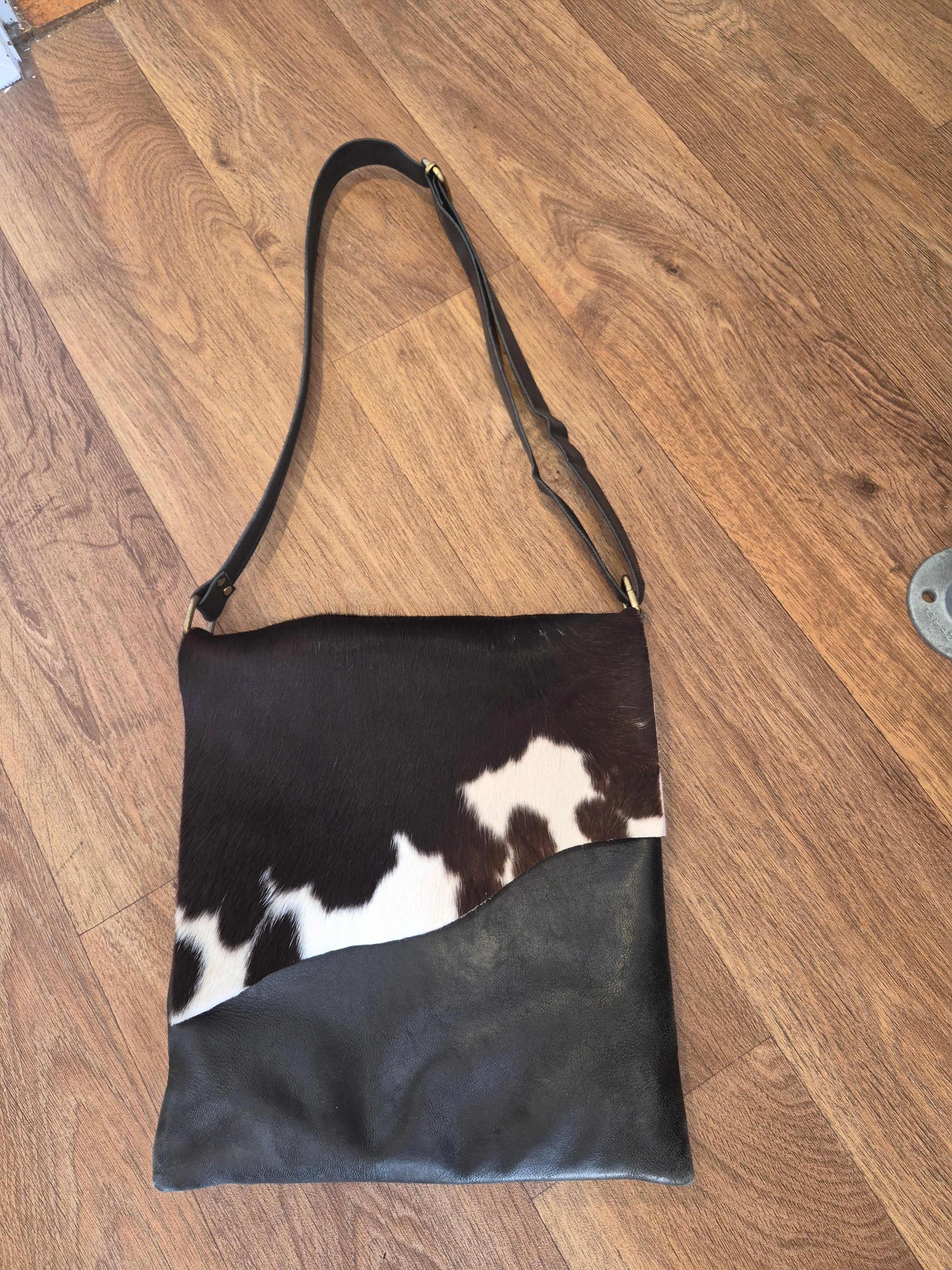 Furmoo Cowhide & Leather Satchel