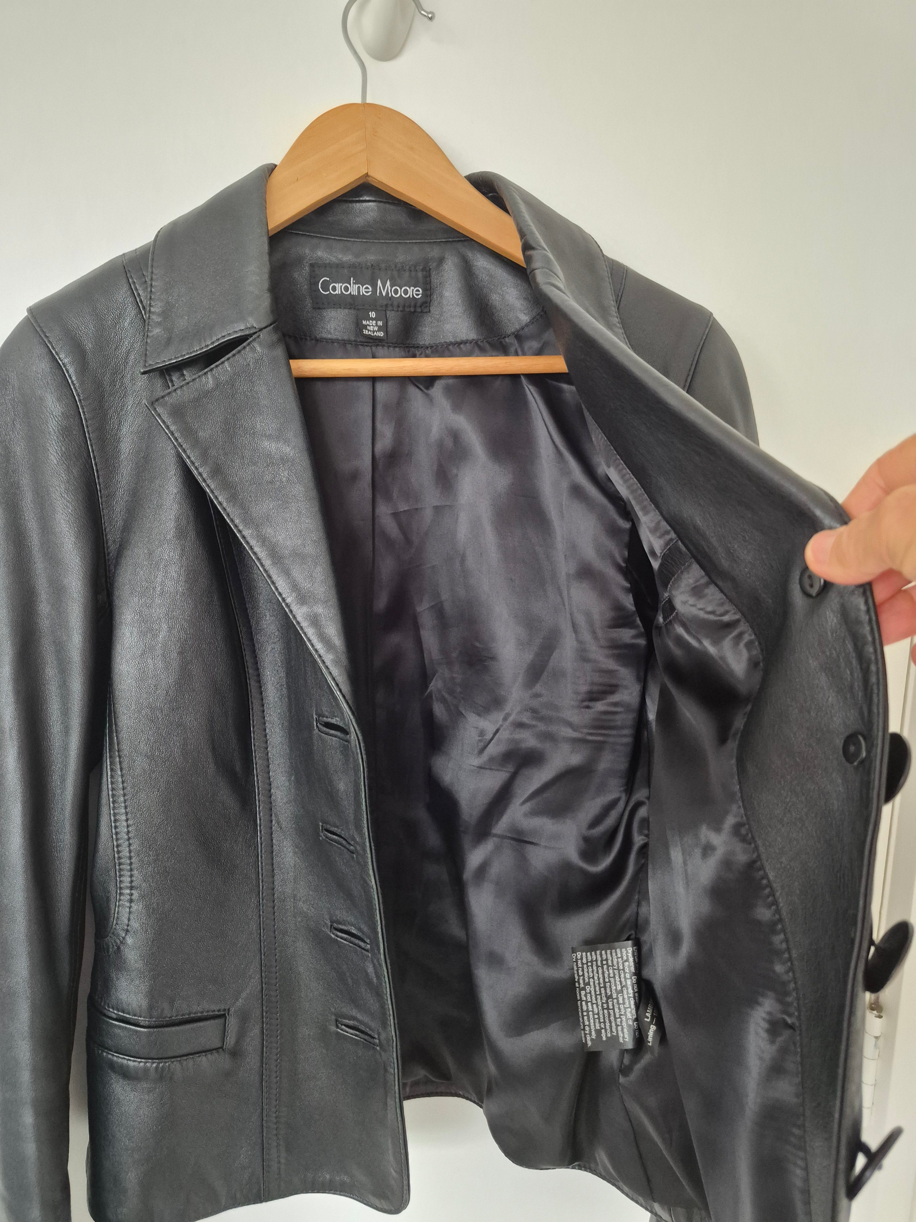Caroline Moore Vintage Leather Jacket | Size 8