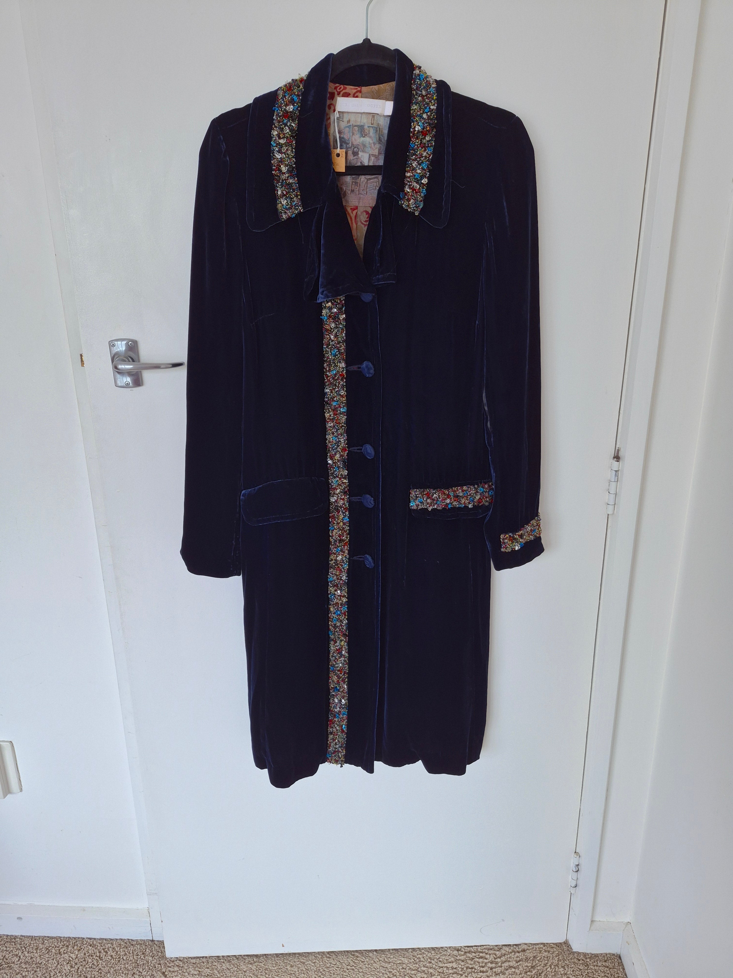 Trelise Cooper Velvet Coat | Size 8
