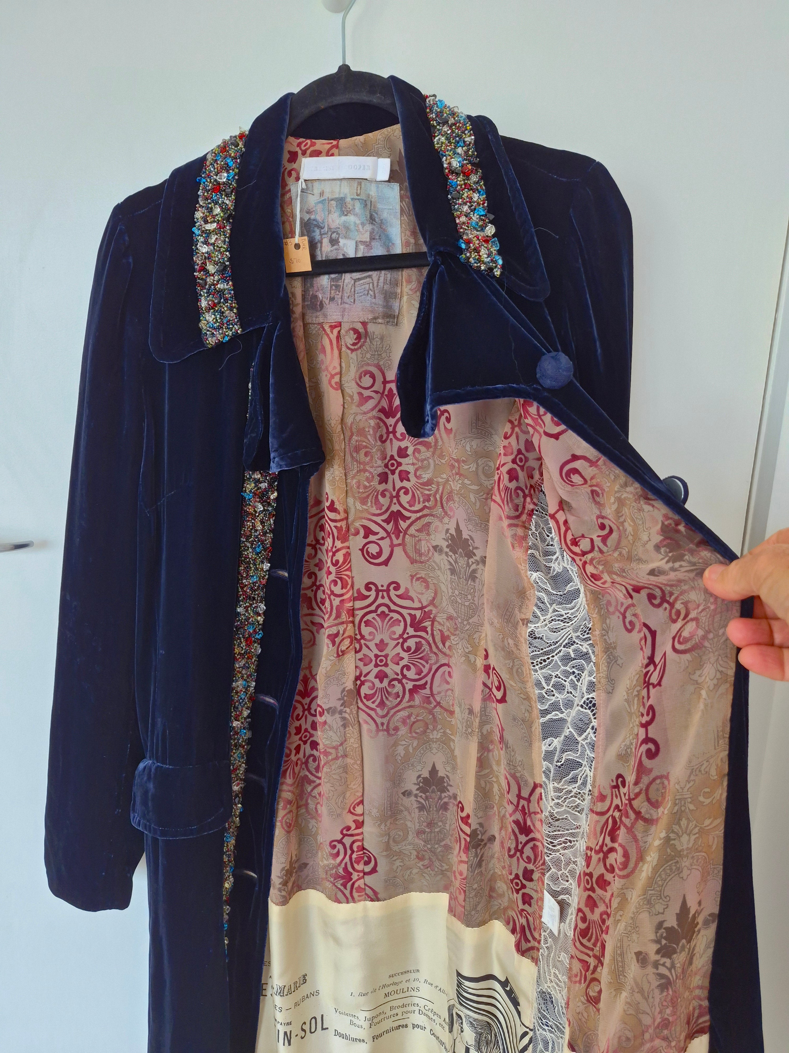 Trelise Cooper Velvet Coat | Size 8