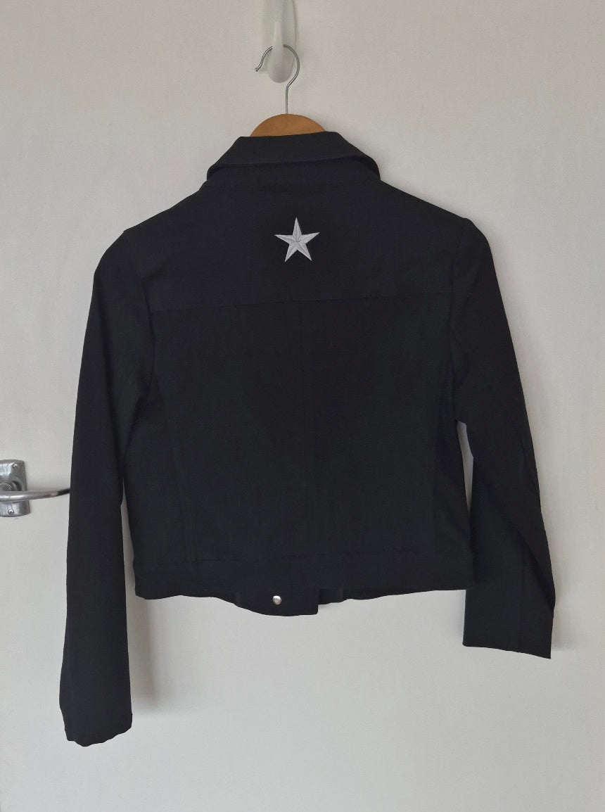 Lemon Tree Cropped Black Jacket | Size 10