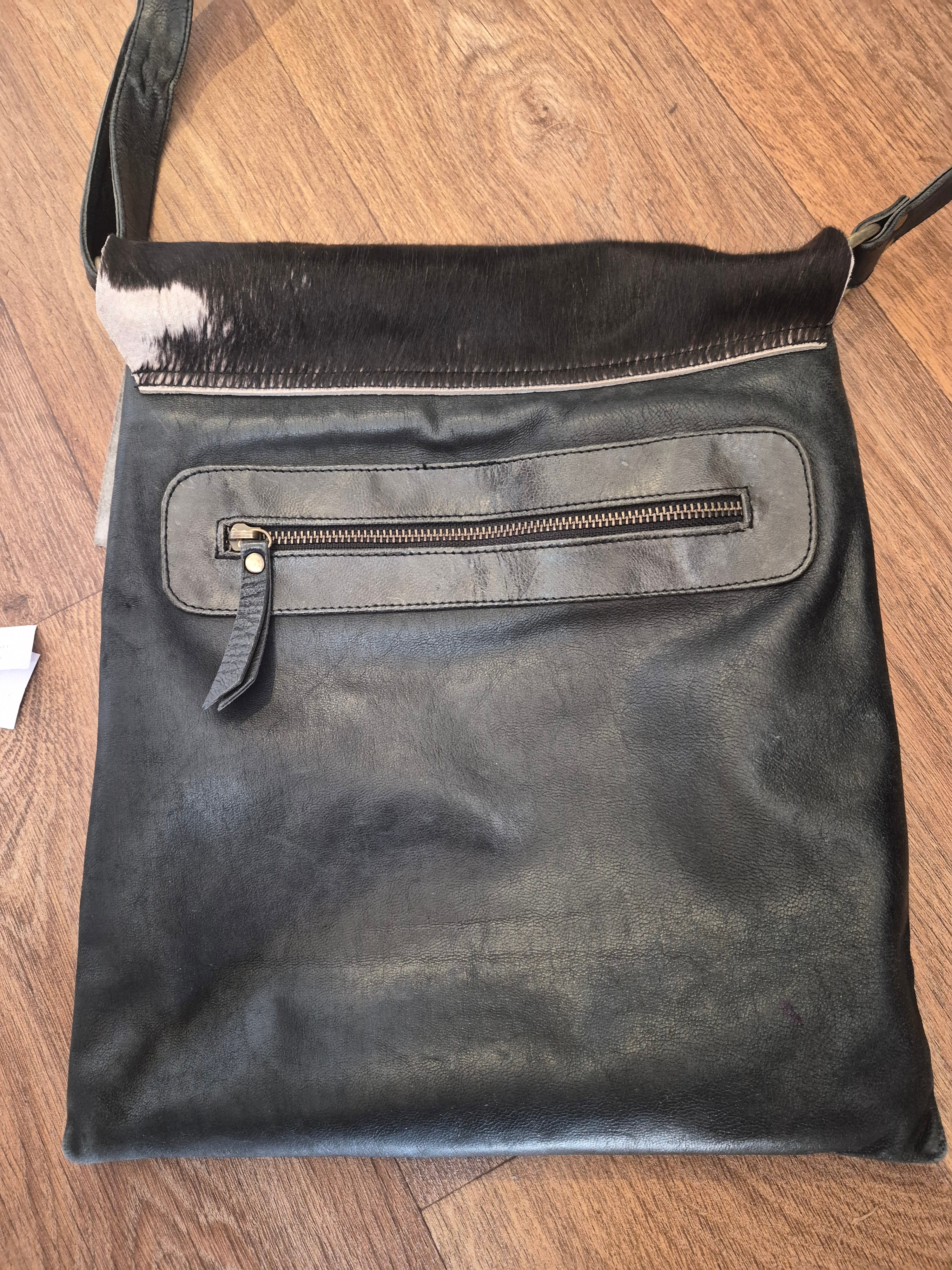 Furmoo Cowhide & Leather Satchel