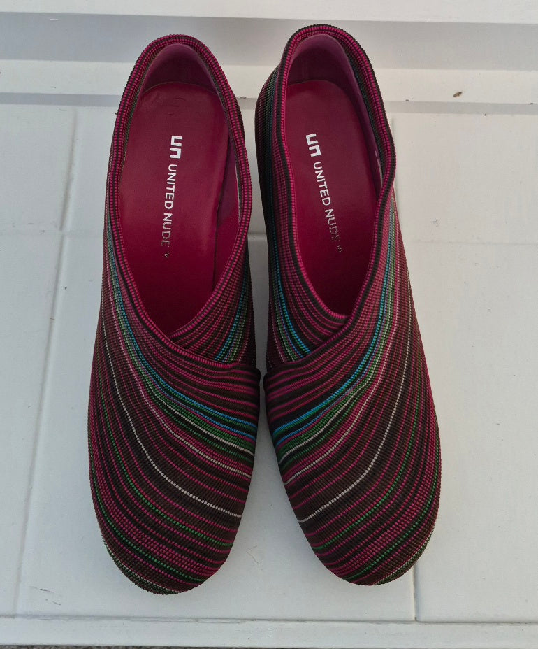 United Nude Striped Booties | Size 40