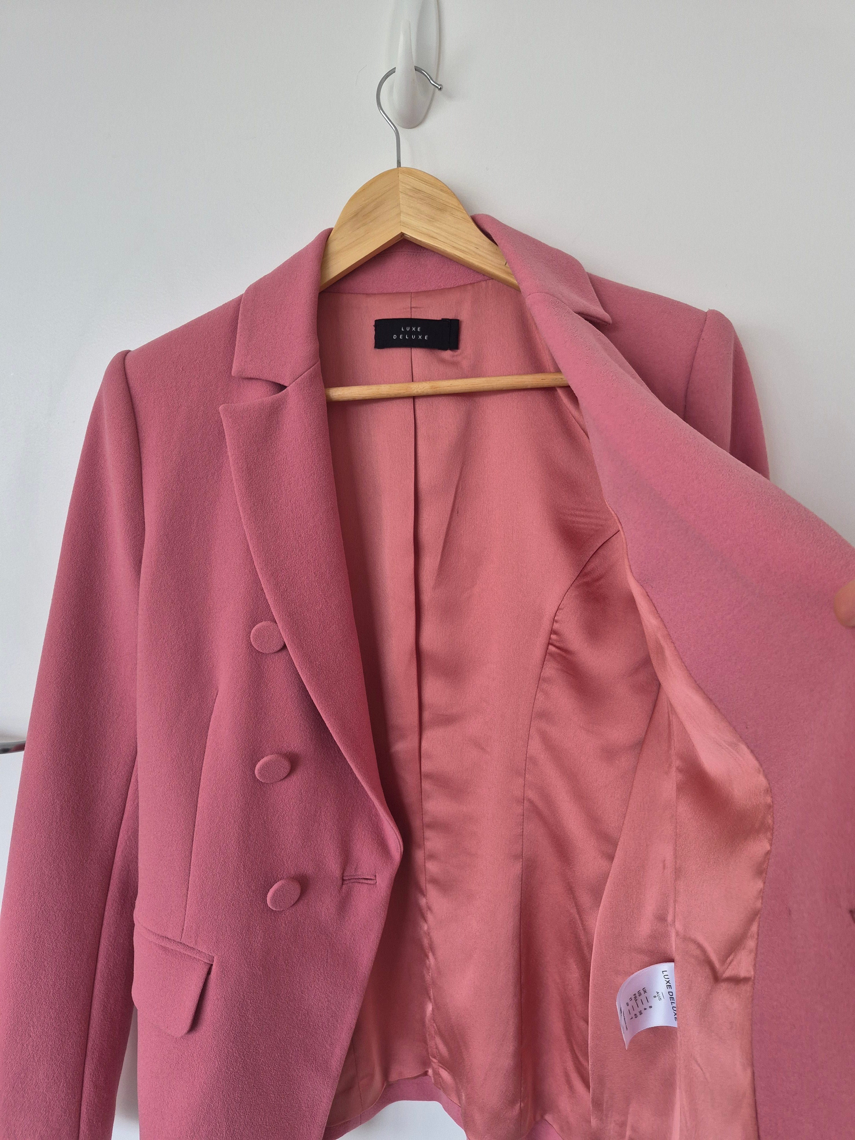 Luxe Deluxe pink blazer | Size 8