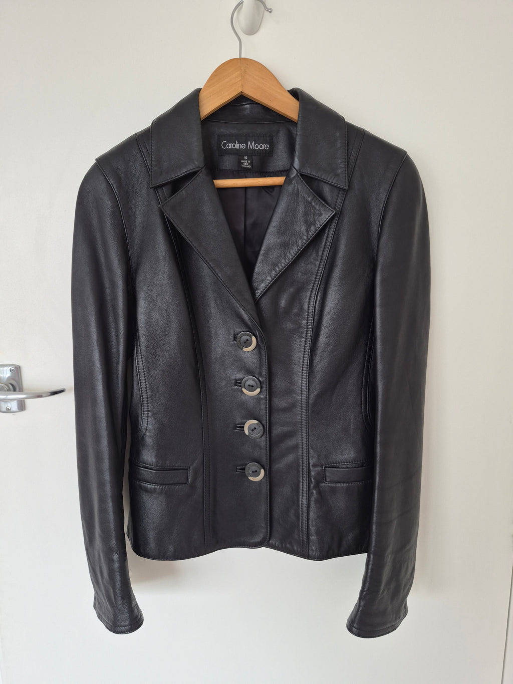 Caroline Moore Vintage Leather Jacket | Size 8