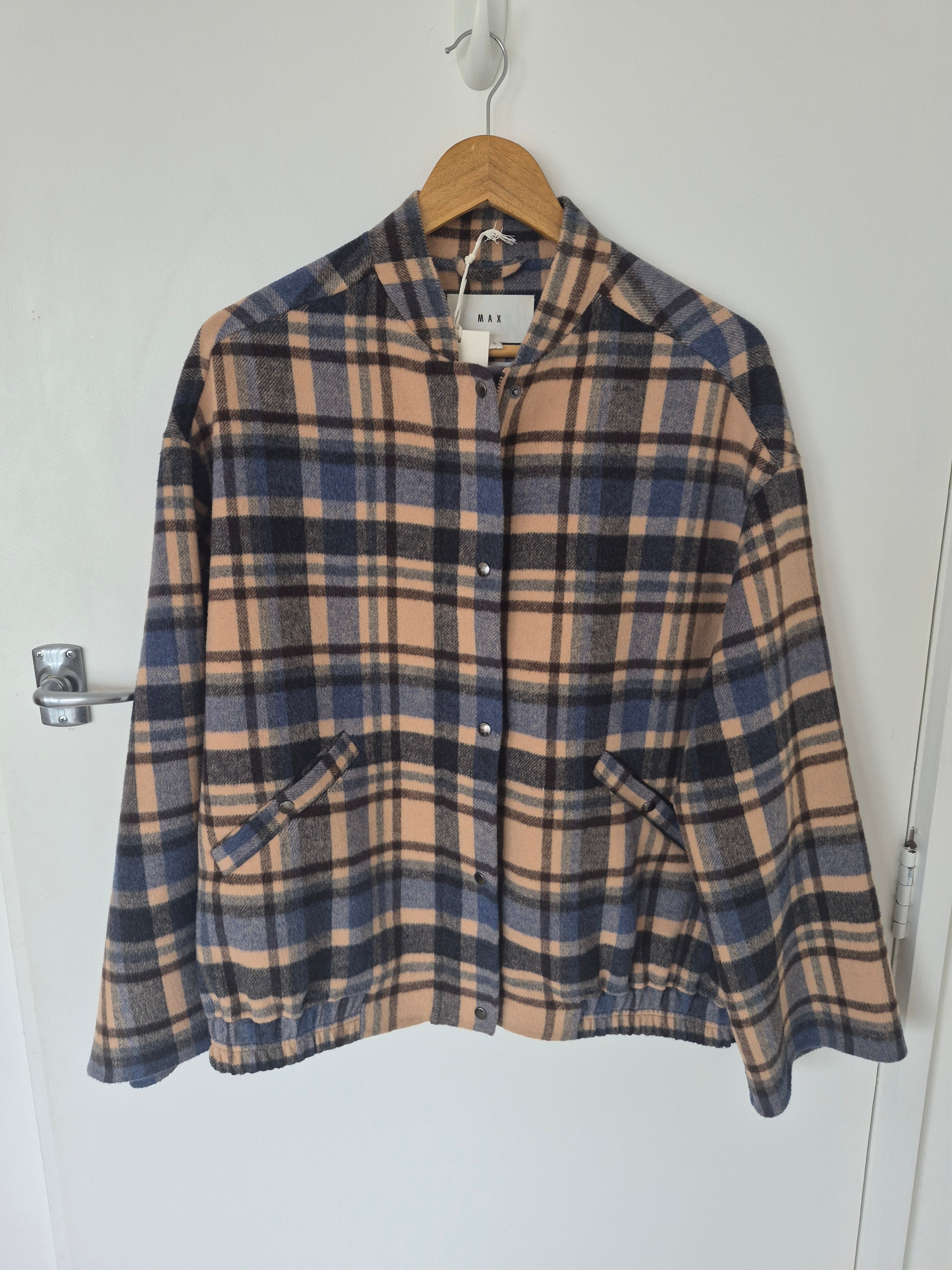 Max Wool Blend Bomber Jacket | Size S