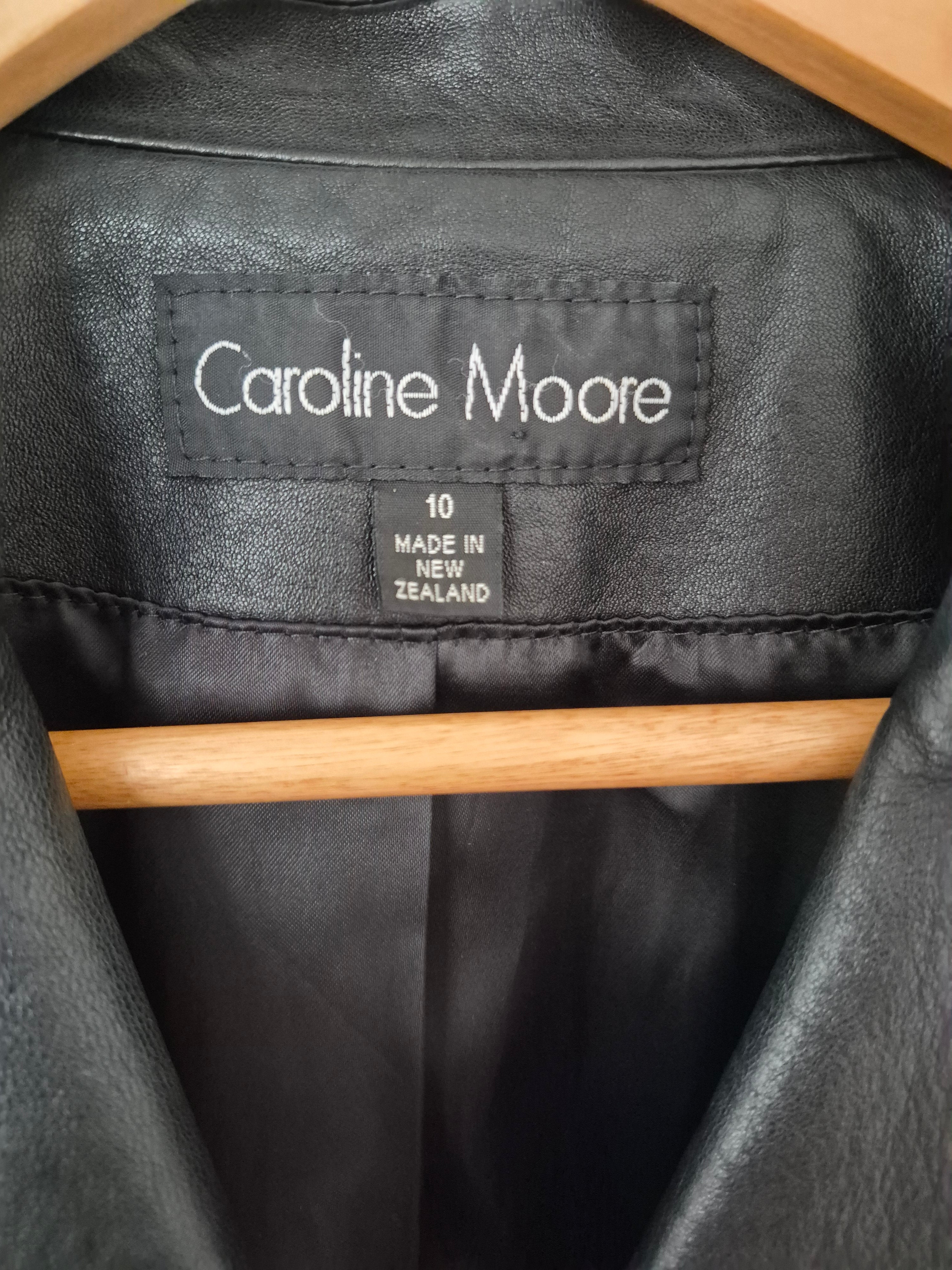 Caroline Moore Vintage Leather Jacket | Size 8