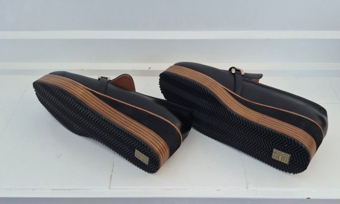 Bresley Stein Black Loafer | Size 41