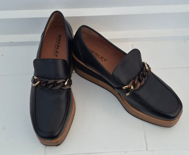 Bresley Stein Black Loafer | Size 41