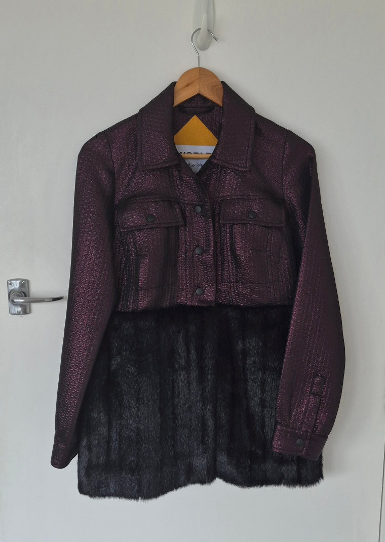 Vintage World Purple Coat | Size XXS/XS