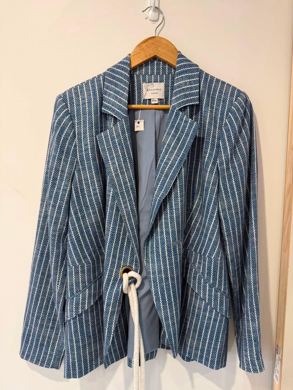 Once Was Linen Blend Blazer | Size 3/12