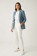 Once Was Linen Blend Blazer | Size 3/12