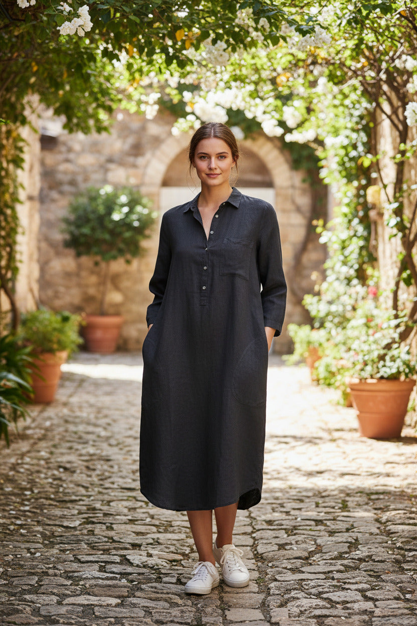 Sills Linen Dress | Size 10