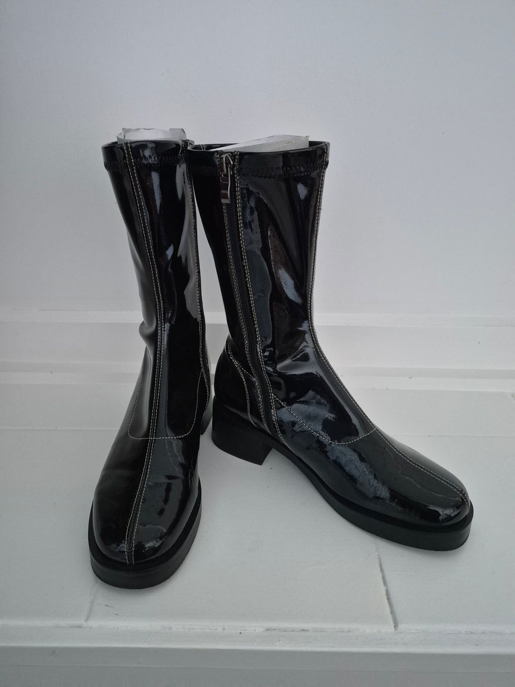 Bresley Pride Patent Boots | Size 36