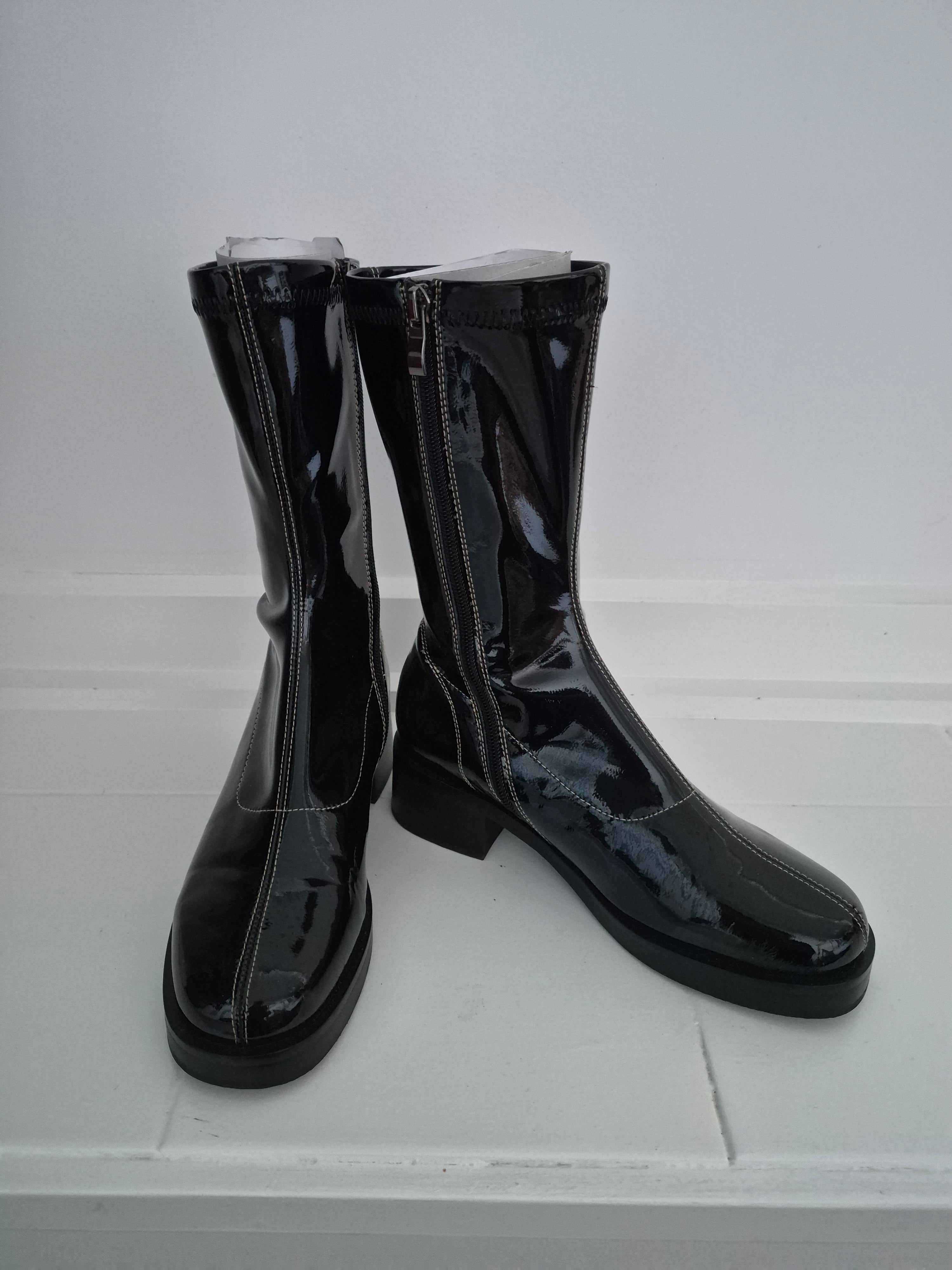 Bresley Pride Patent Boots | Size 36