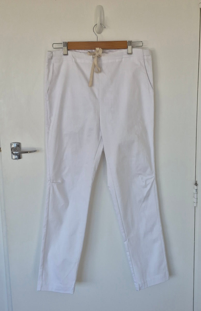 Sills White Torpedo Pants | Size 14
