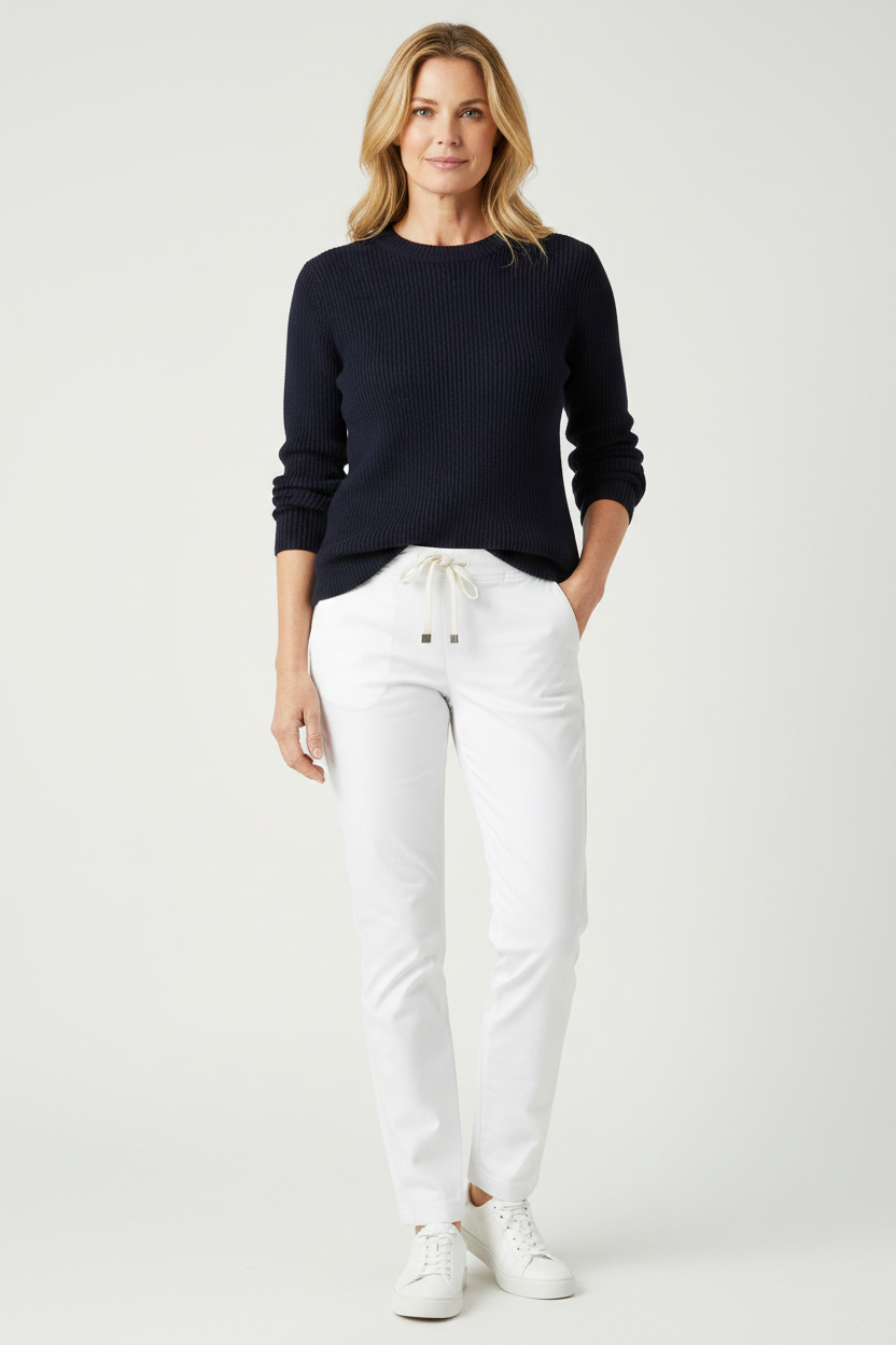 Sills White Torpedo Pants | Size 14