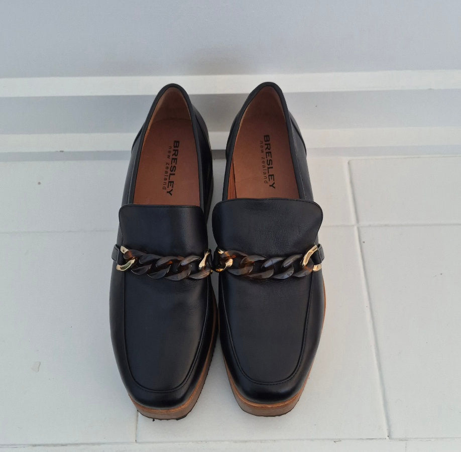 Bresley Stein Black Loafer | Size 41