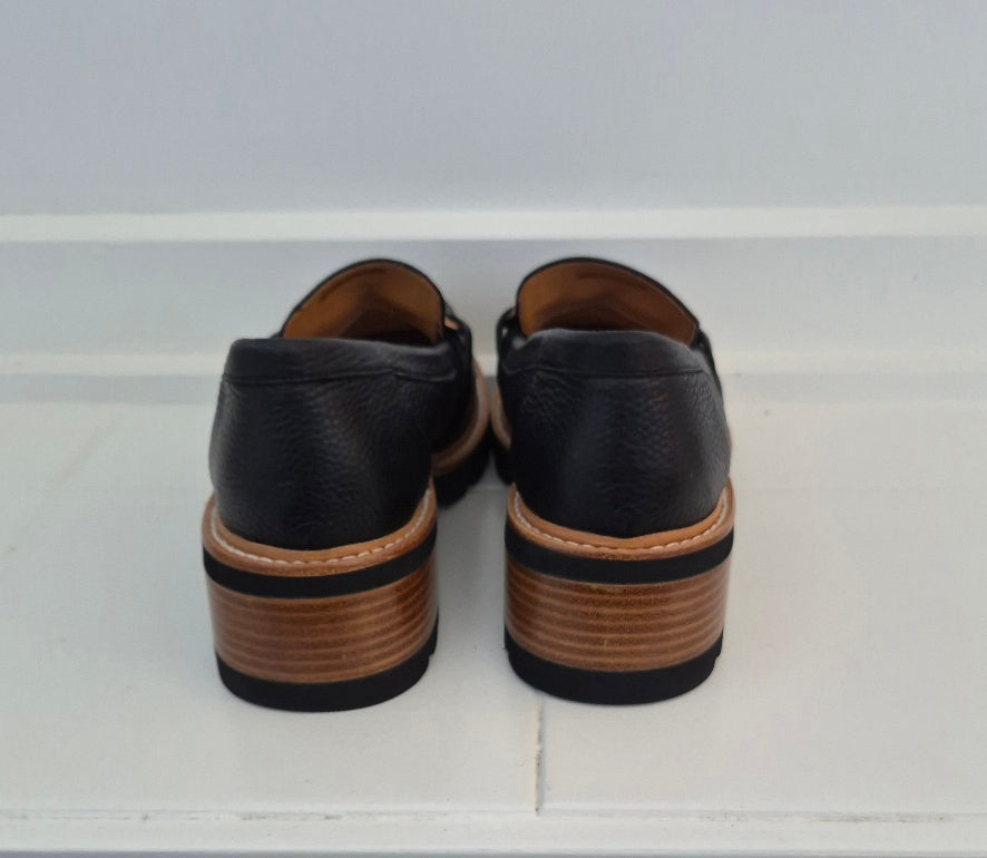 Bresley Doctrin Black Loafers | Size 38