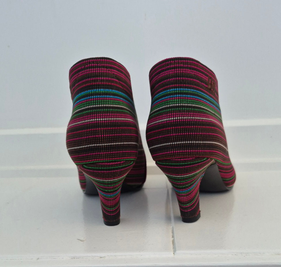 United Nude Striped Booties | Size 40