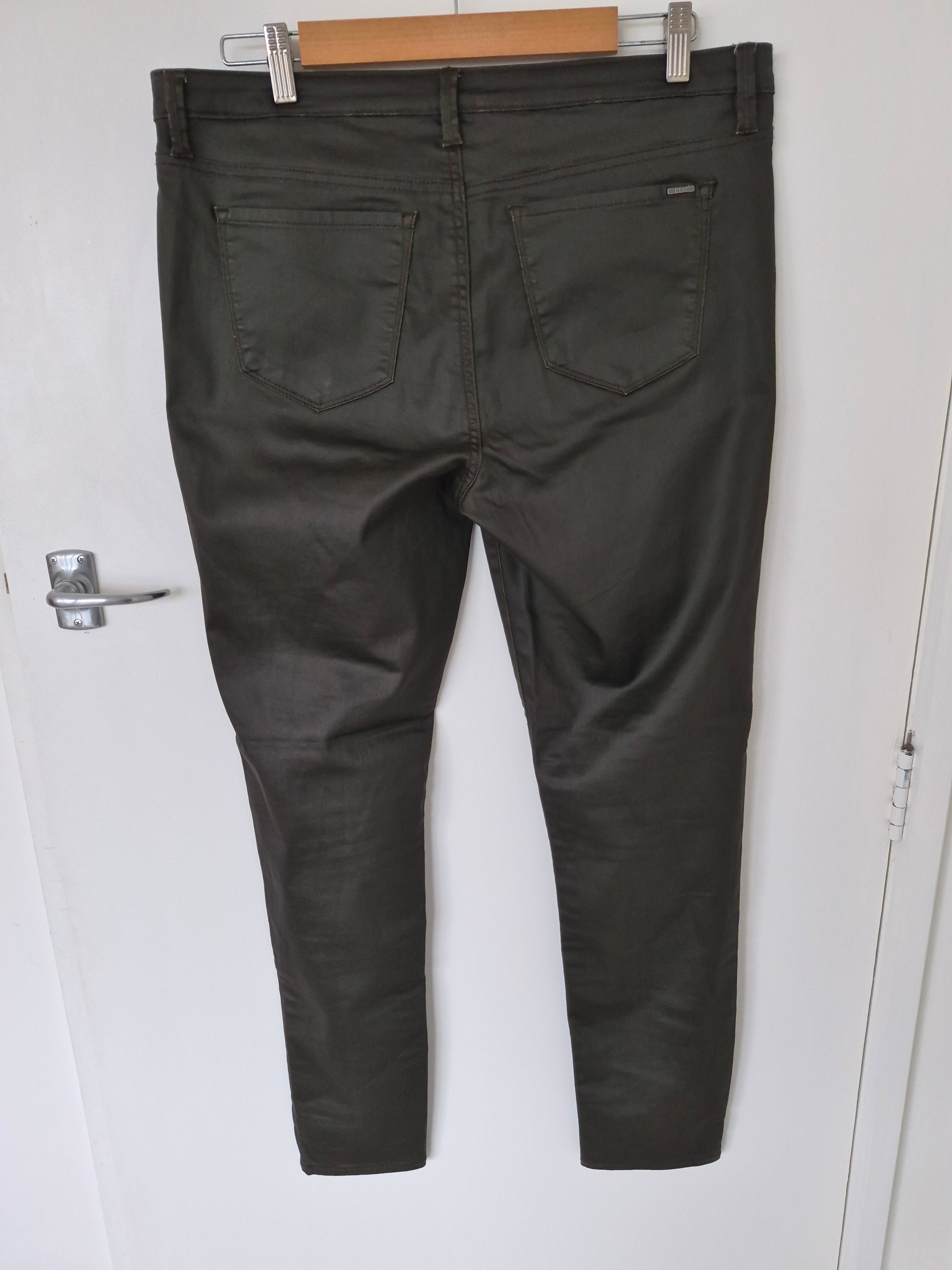 Elk High Rise Waxed Skinny Jeans | Size 16