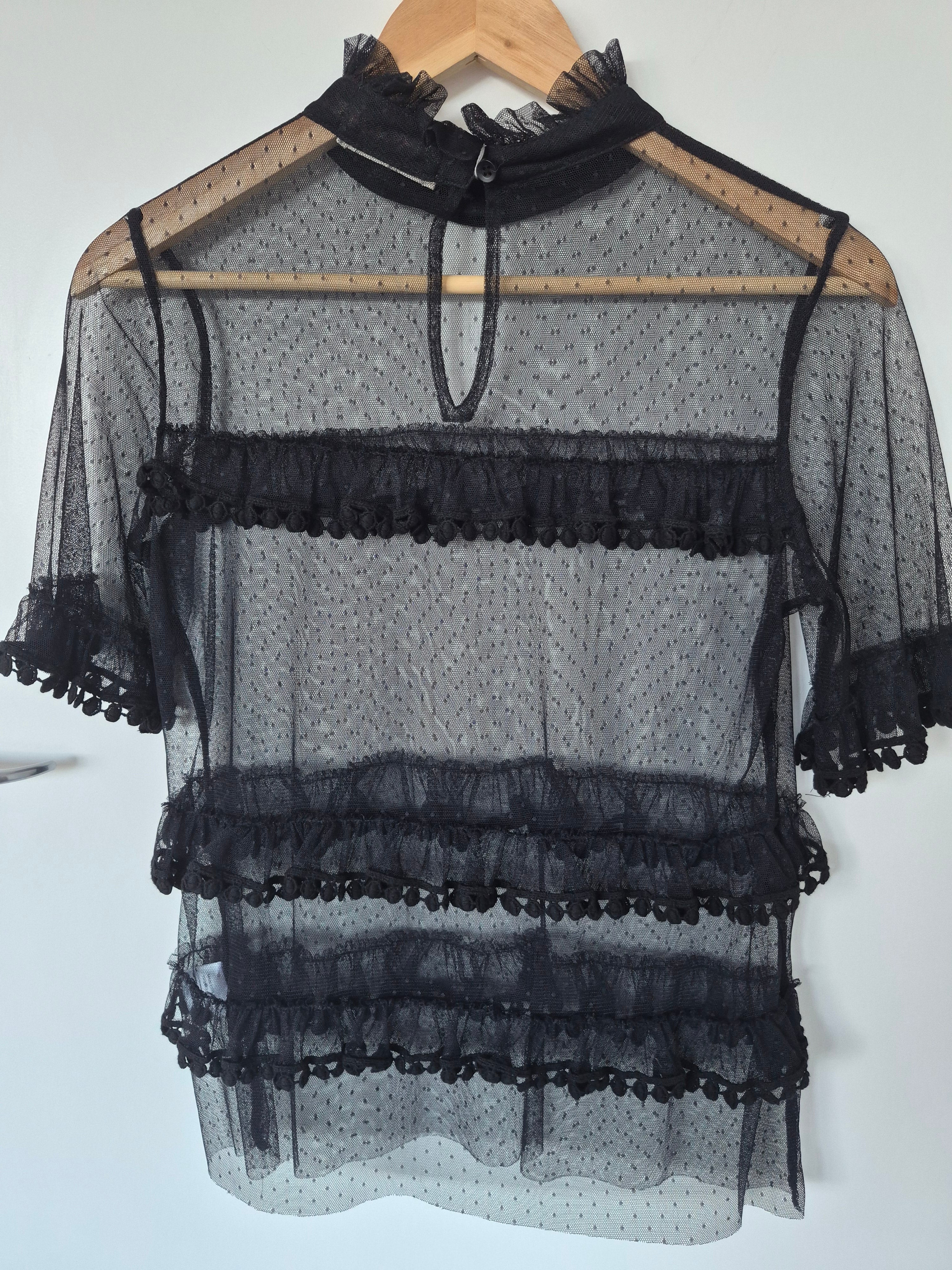 I AM Andrea Moore lace top | Size XS