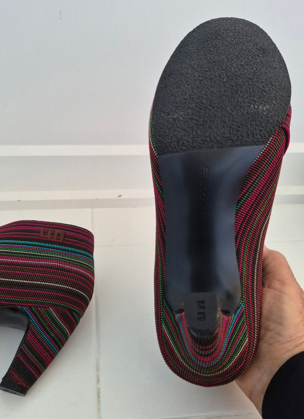 United Nude Striped Booties | Size 40