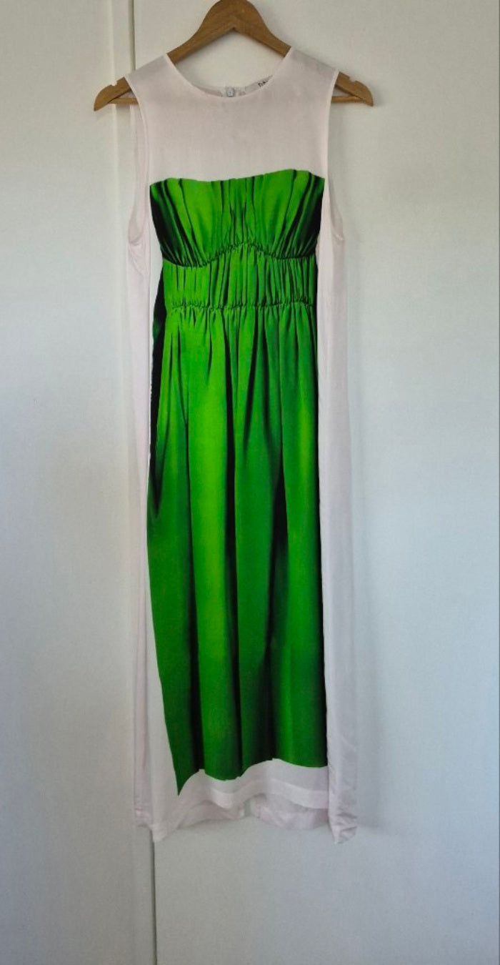 Front view of Tibi Maxi Dress Size 8/4, preloved designer clothing at Copper & Cotton