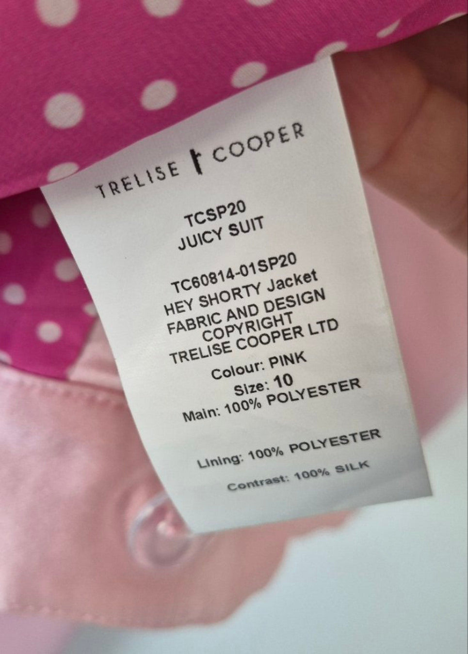 Trelise Cooper Couture Pink Jacket | Size 10