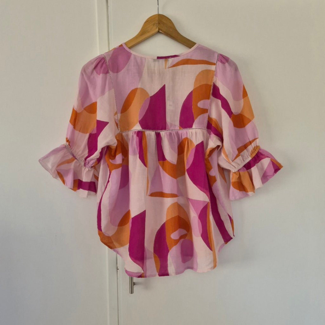 Back view of Tuesday Blouse Size 8, preloved designer clothing at Copper & Cotton