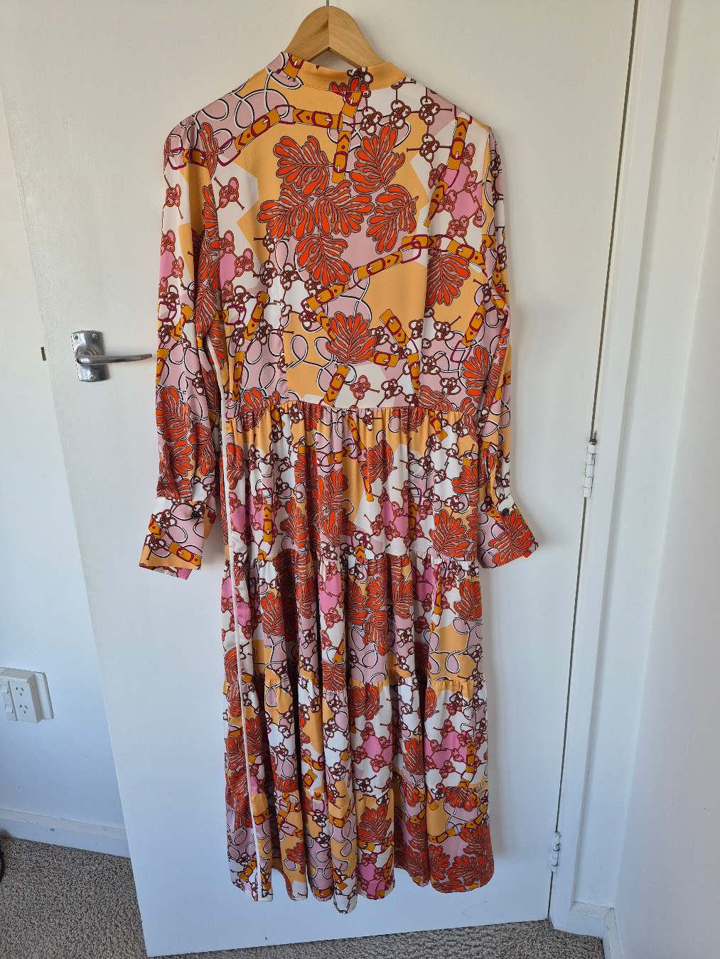 Back view of Tuesday Maxi Dress Size 10, preloved designer clothing at Copper & Cotton