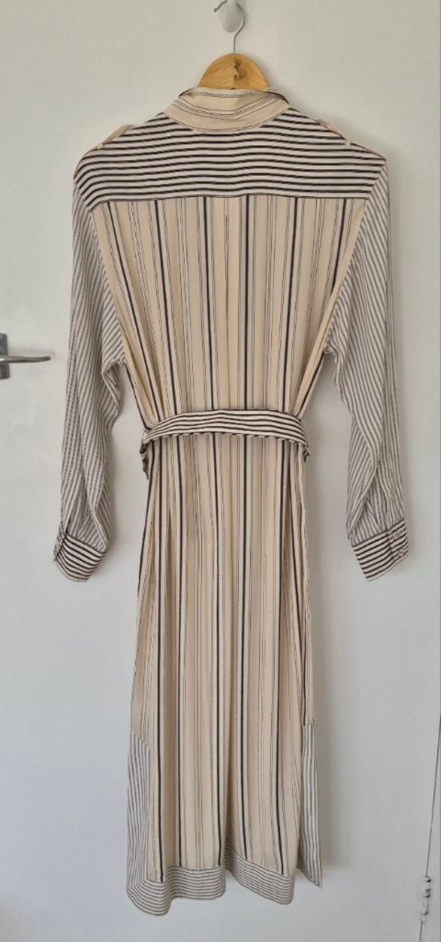 Back view of Zimmerman Midi Shirt Dress Size 1, preloved designer clothing at Copper & Cotton